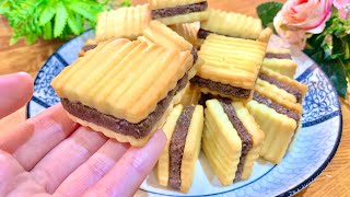 بسكويت يذوب في الفم.. سهل وسريع التحضير، حتسوّيه كل يوم! 🍪✨