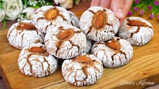 غريبة مغربية بدون دقيق وزبدة! تذوب في الفم وسهلة ولذيذة 🍪