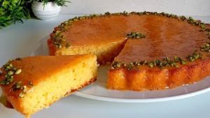 بسبوسة البرتقال الاقتصادية: بحجم عائلي وطعم خرافي 😍🍊