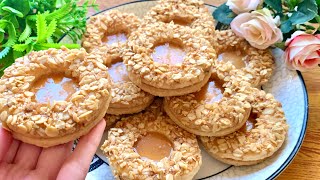 بسكويت يذوب في الفم! لذيذ وسهل جدًا لتحضيره كل يوم 🍪