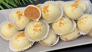 وصفة في 5 دقائق بثلاث مكونات فقط! حلوى سريعة وسهلة تذوب في الفم 😍