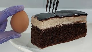 🍫 جاتو الشوكولاتة ببيضة واحدة: سحر الطعم بدون شوكولاتة! 🧁