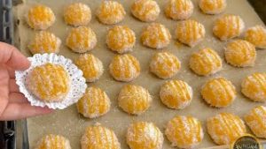 كوكيز طرية تذوب في الفم لتزيّن أعيادك! بجوز الهند والكراميل 🥥🍯